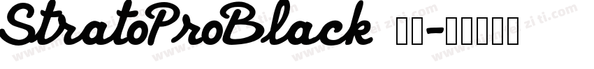StratoProBlack 下载字体转换